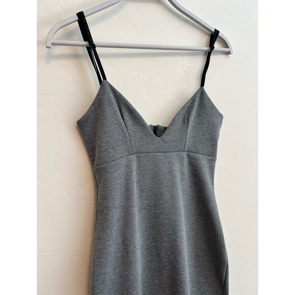 Misguided Gray & Black Bodycon Cocktail Dress From: Nordstrom Size: 6 - Picture 6 of 9